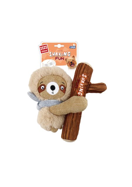 peluche para perro con sonido forma de perezoso GiGwi Shaking Fun