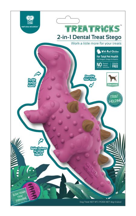 Pet Treat 2 en 1 dental Estegosaurio (sabor pollo)