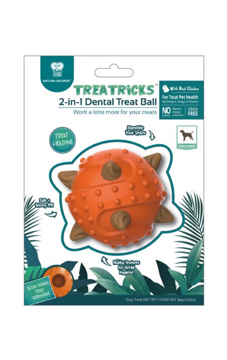 Pet Treat 2 en 1 dental Pelota (sabor pollo)