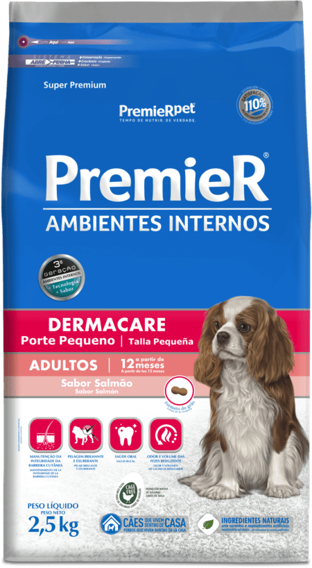 PremieR Ambientes Internos Dermacare Perros Adultos Salmón