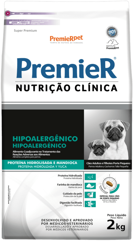 PremieR Nutrición Clínica Perros Pequeños Hipoalergénico Proteína Hidrolizada y Yuca