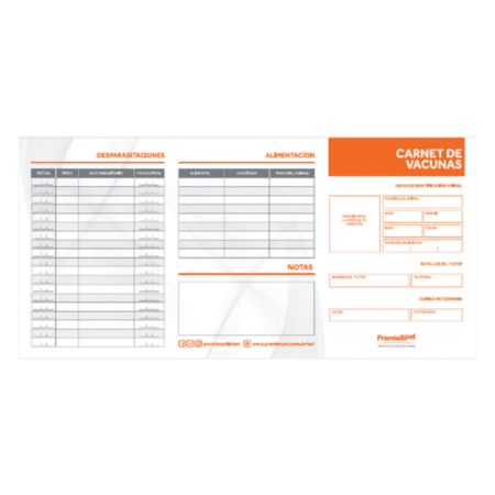 CARNET VACUNA PREMIERPET