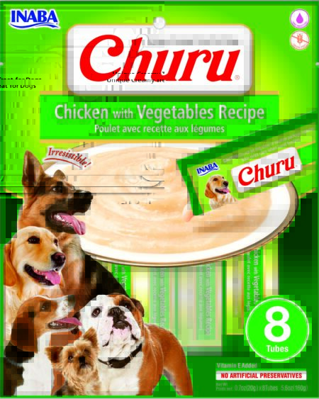 Dog Churu 8P Chicken with Vegetables Recipe