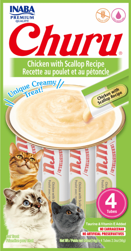 Churu Pollo con Ostiones (paquete conteniendo 4 tubitos)