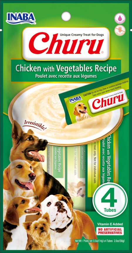 Dog Churu 4P Chicken with Vegetables Recipe