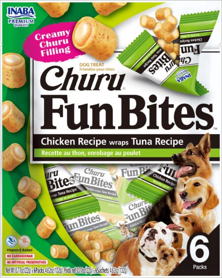 Dog Churu Fun Bites Relleno de Pollo, Atún